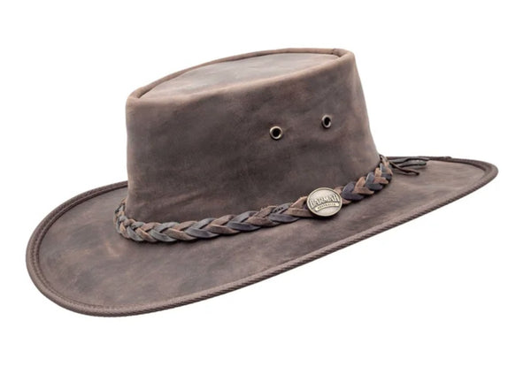 BARMAH HAT 1022CH - Squashy Bronco - Two Tone Hatband - Choc