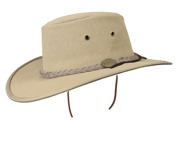 BARMAH HAT 1054BE - Canvas Drover Allover - Beige
