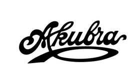 Akubra script logo black