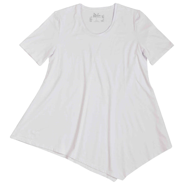 KG-Women's Bamboo Swing Tee 13 - WHITE