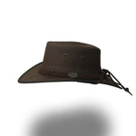 BARMAH HAT 1050-Drover Oilskin - Dark Brown