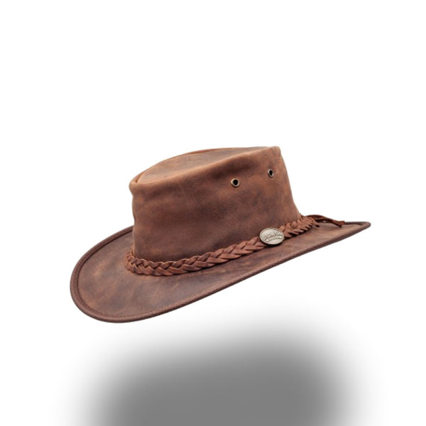 BARMAH HAT 1060-Foldaway Bronco - Brown