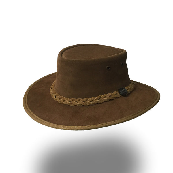 BARMAH HAT 1061-Foldaway Suede - Hickory