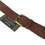 BARMAH BELT 2253-Kangaroo Leather Belts - Balmain - BROWN