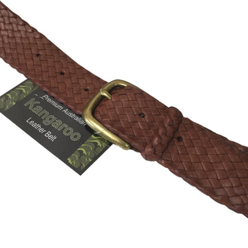 BH_2253BR - Kangaroo Leather Belts - Balmain - Brown