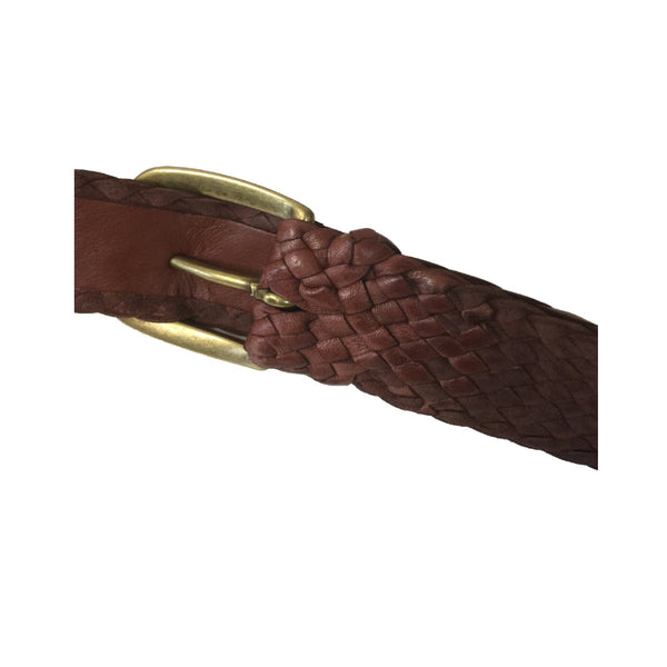 BARMAH BELT 2253-Kangaroo Leather Belts - Balmain - BROWN
