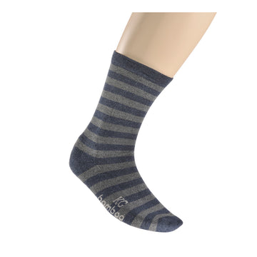 KG-Bamboo Men's Business Sock 10 - BLUE STRIPE