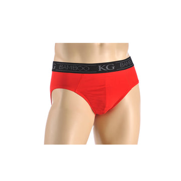 KG-Bamboo Men's Underwear - BRIEF 05 - RED